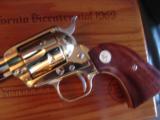 Colt Frontier Scout 22LR,California Bicentennial,200 years,made 1969,6"barrel with metal gold map of CA in fitted case - 9 of 12