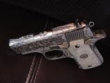 Colt Mustang Pocketlite 380,fully engraved by Flannery,polished stainless,2 3/4 - 9 of 12