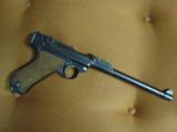 Luger Artillary 8" barrel,stamped 1917,9mm,lug for shoulder stock,lanyard look,great wood,& blue,7 matching numbers-super nice !! - 12 of 12