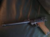Luger Artillary 8" barrel,stamped 1917,9mm,lug for shoulder stock,lanyard look,great wood,& blue,7 matching numbers-super nice !! - 3 of 12