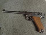 Luger Artillary 8" barrel,stamped 1917,9mm,lug for shoulder stock,lanyard look,great wood,& blue,7 matching numbers-super nice !! - 11 of 12