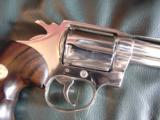 Colt Detective Special 3",3rd series,fully refinished in bright mirror nickel,1974,rosewood finger groove grips-super nice showpiece - 6 of 12