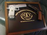 STI 100th Anniversary 2 gun set,45acp,#287 of 500,Legend & GI models,in fitted wood pres case,matching serial numbers,unfired with all boxes,manuals - 4 of 12