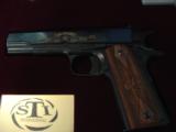 STI 100th Anniversary 2 gun set,45acp,#287 of 500,Legend & GI models,in fitted wood pres case,matching serial numbers,unfired with all boxes,manuals - 3 of 12