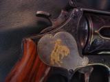Smith & Wesson Pre model 27,Master engraved by Angelo Bee,24K horses & accents,1954,5",357mag,Turkish Walnut grips-a one of a kind masterpiece - 7 of 12