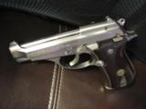 Beretta Model 84BB, 380,nickel plated wood grips,made in Italy,13 round magazine,double action, used but not abused - 9 of 12