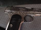 Colt 1908,380 auto,master hand engraved,nickel refinished,made in 1921,a one of a kind work of art-period !! - 5 of 12