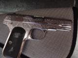 Colt 1908,380 auto,master hand engraved,nickel refinished,made in 1921,a one of a kind work of art-period !! - 4 of 12