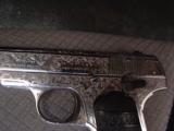 Colt 1908,380 auto,master hand engraved,nickel refinished,made in 1921,a one of a kind work of art-period !! - 2 of 12