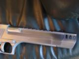 Magnum Research Desert Eagle 50AE,factory comp/muzzle brake,satin stainless finish,6"+ brake,case,manual,& 2 mags,awesome hand cannon !! - 3 of 13