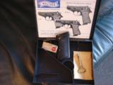 Walther PPK/S factory engraved with 24K gold accents,#140 of 500,380auto,polished stainless,leather case,& Oak case,2 mags,scrimshaw grips ! awesome - 10 of 12