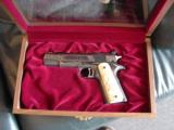 Colt Gold Cup National Match,master engraved by Clint Finley,close to 1OZ of 24K inlays,real carved ivory grips,Series 80,MKIV,Colt Pres.case-awesome- 3 of 15