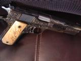 Colt Gold Cup National Match,master engraved by Clint Finley,close to 1OZ of 24K inlays,real carved ivory grips,Series 80,MKIV,Colt Pres.case-awesome- 1 of 15