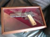 Colt Gold Cup National Match,master engraved by Clint Finley,close to 1OZ of 24K inlays,real carved ivory grips,Series 80,MKIV,Colt Pres.case-awesome- 4 of 15