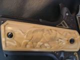 Colt Gold Cup National Match,master engraved by Clint Finley,close to 1OZ of 24K inlays,real carved ivory grips,Series 80,MKIV,Colt Pres.case-awesome- 8 of 15