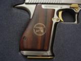 Desert Eagle/Magnum Research 25th Anniversary,rare 114 of 25,custom finish,24K accents,wood grips,& fitter wood case !! awesome !! - 3 of 15