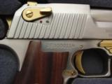 Desert Eagle/Magnum Research 25th Anniversary,rare 114 of 25,custom finish,24K accents,wood grips,& fitter wood case !! awesome !! - 4 of 15