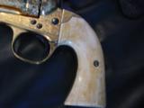 Colt Bisley 1905,fully master engraved,& 24k gold plated,real yellowed & carved ivory grips,blued accents,horse head carved in grip,awesome showpiece - 2 of 15