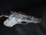 Colt Mustang Pocketlite-fully engraved by Flannery,polished slide,Cerakote frame,Pearlite grips,380auto,2 3/4
