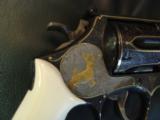 Smith &Wesson 27-2,Angelo Bee master engraved,gold animals & inlays,real Ivory,8 3/8