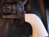 Colt SAA-Ben Shostle engraved,deep scroll,24K cattlebrands & inlays,real Ivory,7 1/2