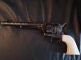 Colt SAA-Ben Shostle engraved,deep scroll,24K cattlebrands & inlays,real Ivory,7 1/2