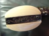 Colt SAA-Ben Shostle engraved,deep scroll,24K cattlebrands & inlays,real Ivory,7 1/2