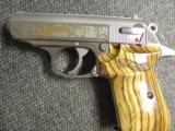 Walther PPK/S Engraved gold tiger,Ltd Edition,Bamboo grips,2 mags,manual & box,2004,380 auto.awesome showpiece,& rare !! - 10 of 15