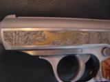 Walther PPK/S Engraved gold tiger,Ltd Edition,Bamboo grips,2 mags,manual & box,2004,380 auto.awesome showpiece,& rare !! - 2 of 15