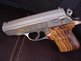 Walther PPK/S Engraved gold tiger,Ltd Edition,Bamboo grips,2 mags,manual & box,2004,380 auto.awesome showpiece,& rare !! - 8 of 15