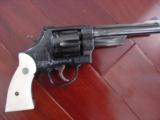 Smith & Wesson 28-2,custom engraved,high gloss blued,aged real ivory grips,6