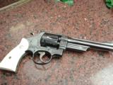 Smith & Wesson 28-2,custom engraved,high gloss blued,aged real ivory grips,6