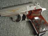 Walther PPK/S Limited Edition,24K gold Eagle,scroll engraved,laser engraved rosewood grips,rare !380 auto,2 mags,box & papers,unfired !!awesome ! - 12 of 15