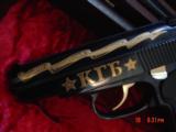 Makarov KGB Commemorative,9x18,high gloss blued,24k accents,pres case,never fired,#158 of 1000.rare & awesome !! - 10 of 15