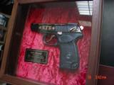 Makarov KGB Commemorative,9x18,high gloss blued,24k accents,pres case,never fired,#158 of 1000.rare & awesome !! - 2 of 15
