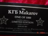 Makarov KGB Commemorative,9x18,high gloss blued,24k accents,pres case,never fired,#158 of 1000.rare & awesome !! - 9 of 15