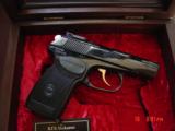 Makarov KGB Commemorative,9x18,high gloss blued,24k accents,pres case,never fired,#158 of 1000.rare & awesome !! - 11 of 15