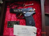 Makarov KGB Commemorative,9x18,high gloss blued,24k accents,pres case,never fired,#158 of 1000.rare & awesome !! - 4 of 15