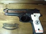 Beretta Model 96,Friends Of NRA Commemorative,40 cal,high polished blue slide,24k accents,faux ivory,fitted wood pres case,unfired-awesome - 2 of 15