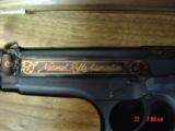 Beretta Model 96,Friends Of NRA Commemorative,40 cal,high polished blue slide,24k accents,faux ivory,fitted wood pres case,unfired-awesome - 5 of 15