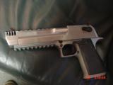 Desert Eagle -Magnum Research -RARE all stainless with built in COMP,& 2 rails,50AE,hand cannon,low recoil,new in box,unfired,all papers & manual,DVD- 5 of 14