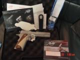 Kimber Special Scroll Engraved Limited Edition,Stainless II,45ACP,custom wood & ivory grips,many Custom Shop goodies,new & unfired in box with manual, - 12 of 15