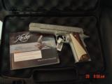 Kimber Special Scroll Engraved Limited Edition,Stainless II,45ACP,custom wood & ivory grips,many Custom Shop goodies,new & unfired in box with manual, - 11 of 15