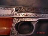 Ben Shostle Master engraved deep relief Smith & Wesson,model 41,2 tone,wood grips,signed Shostle over serial #,very rare one of a kind work of art !! - 8 of 15