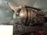Colt SAA 3rd Gen.,45LC,master engraved by William C Severson,reblued,gold line inlays,steerhead with snake,real carved ivory grips,4 1/2