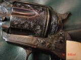 Colt SAA 3rd Gen.,45LC,master engraved by William C Severson,reblued,gold line inlays,steerhead with snake,real carved ivory grips,4 1/2