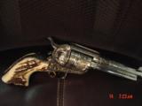 Colt SAA 2nd Gen.Master engraved by Clinton Finley,with 3 Cherubs,24K accents,45LC,5 1/2