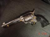 Colt SAA 2nd Gen.Master engraved by Clinton Finley,with 3 Cherubs,24K accents,45LC,5 1/2