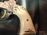 Colt SAA 2nd Gen.Master engraved by Clinton Finley,with 3 Cherubs,24K accents,45LC,5 1/2