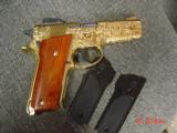 Smith & Wesson,model 559,9mm,24K gold plated,fully scroll engraved,Coco Bolo custom grips,& original grips,a 1 of a kind masterpiece - 3 of 15